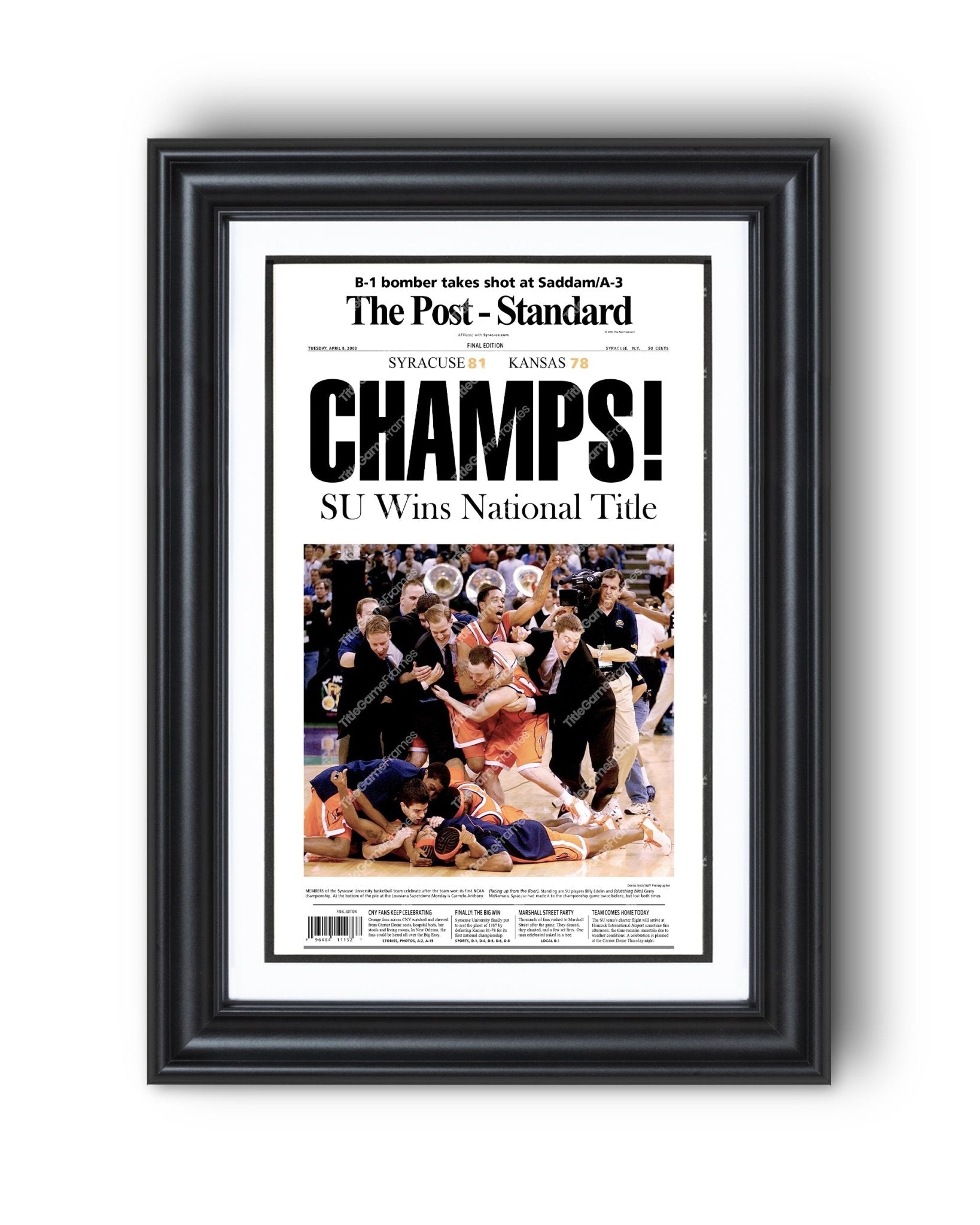 The 2003 Syracuse Champions:  Their Stories, Their Stats - nczkz3t