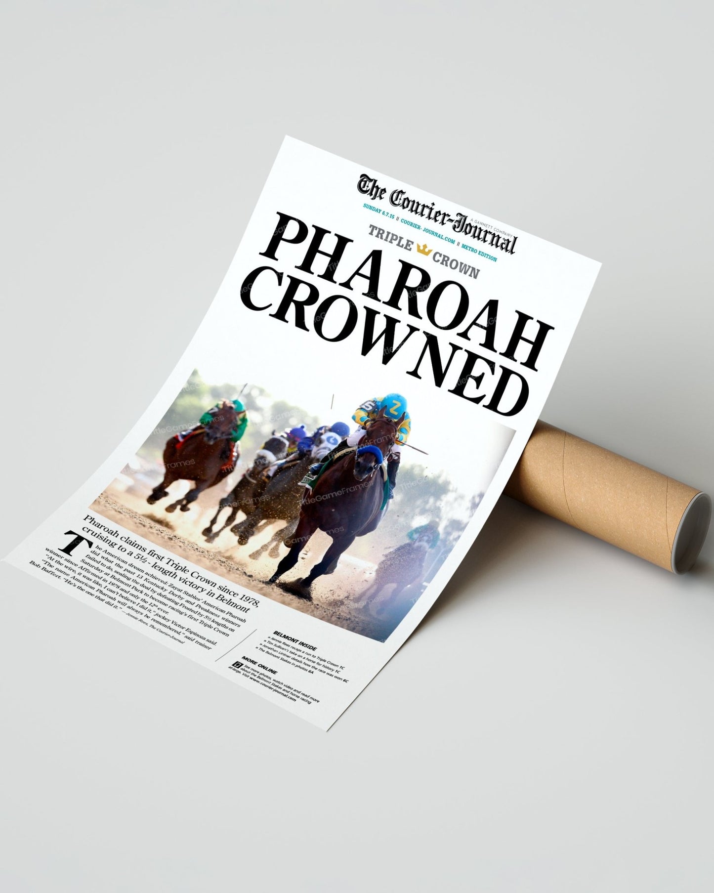 2015 Golden State Warriors NBA Champion Framed Front Page Newspaper Print - TitleGameFrames.com