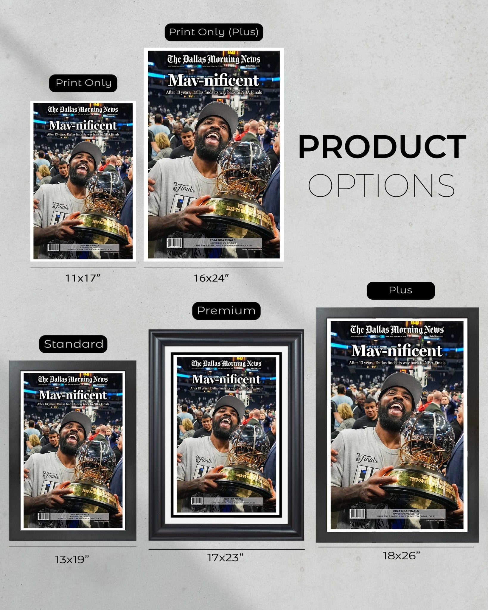 2024 Dallas Mavericks Western Conference Champions Commemorative Newspaper - Mavnificent - Title Game Frames