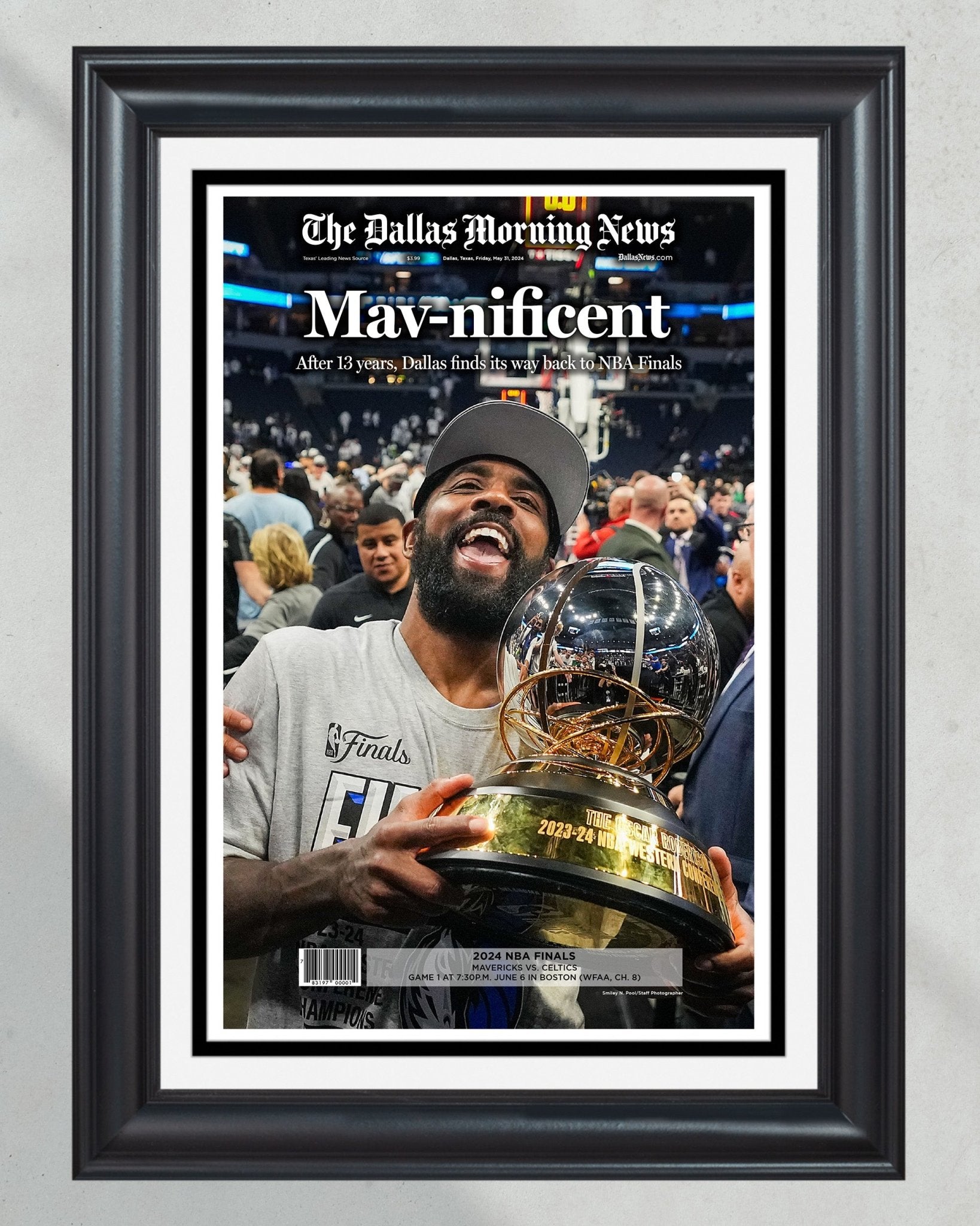 2024 Dallas Mavericks Western Conference Champions Commemorative Newspaper - Mavnificent - Title Game Frames