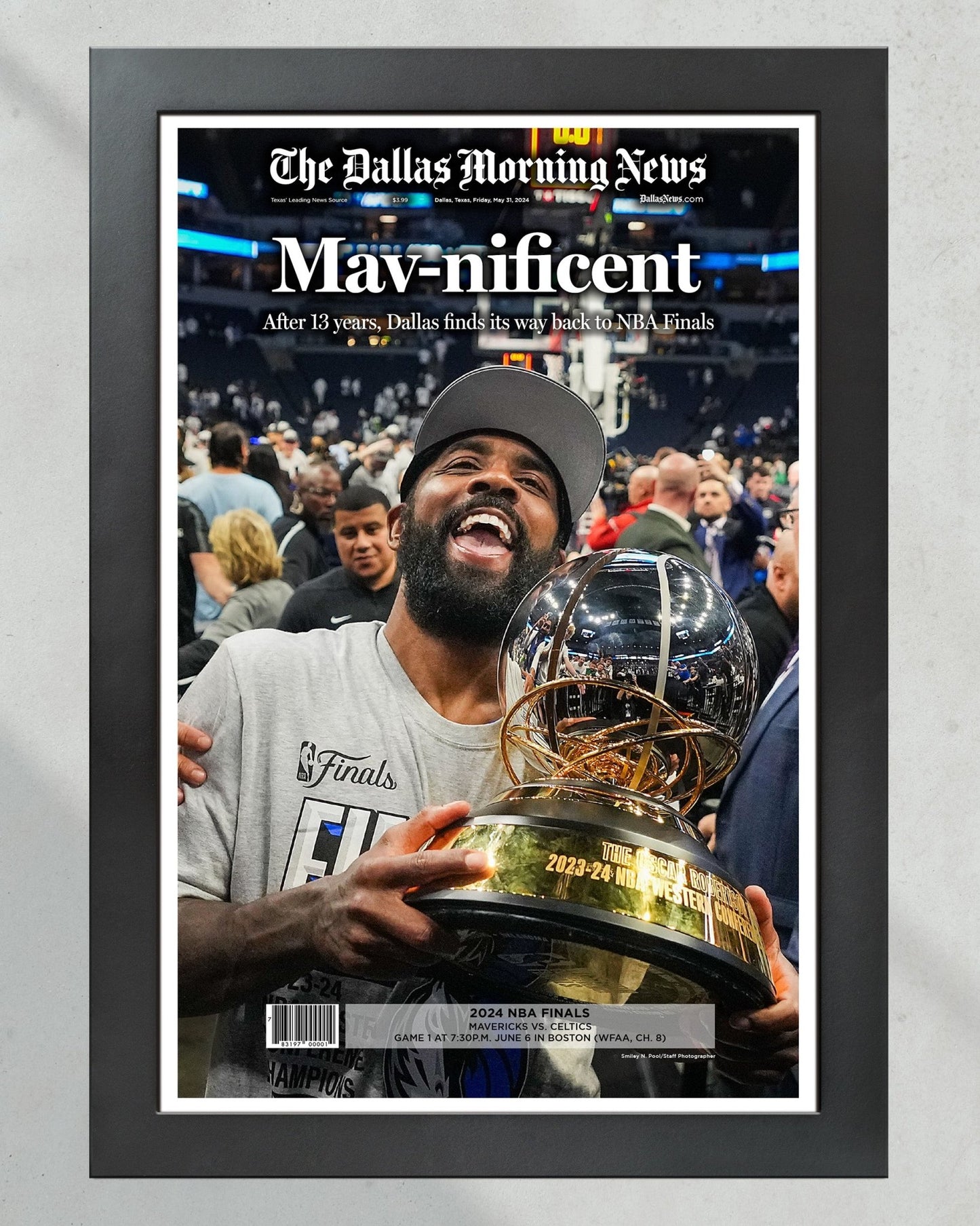 2024 Dallas Mavericks Western Conference Champions Commemorative Newspaper - Mavnificent - Title Game Frames
