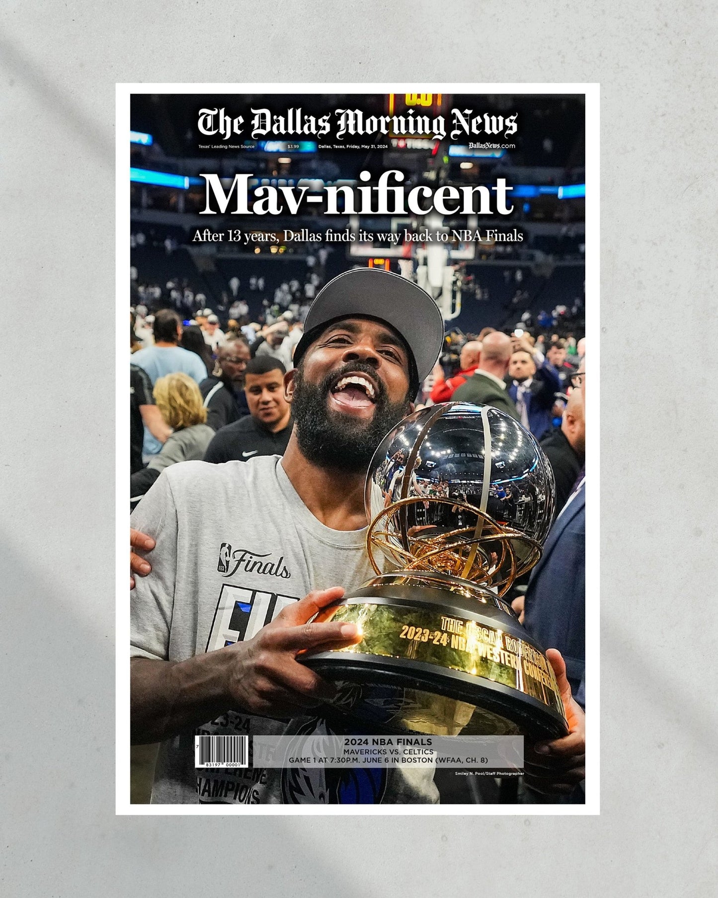 2024 Dallas Mavericks Western Conference Champions Commemorative Newspaper - Mavnificent - Title Game Frames