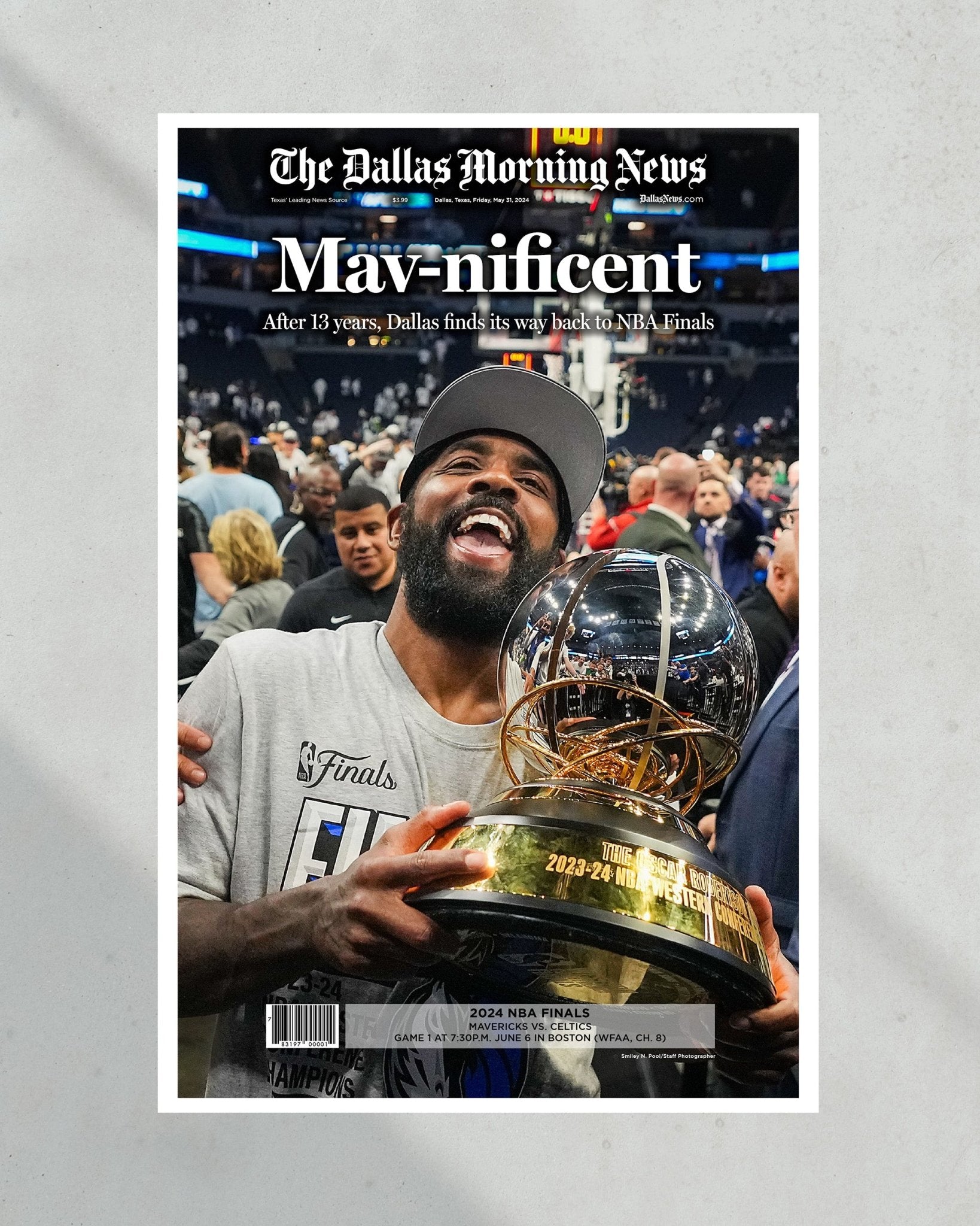 2024 Dallas Mavericks Western Conference Champions Commemorative Newspaper - Mavnificent - Title Game Frames
