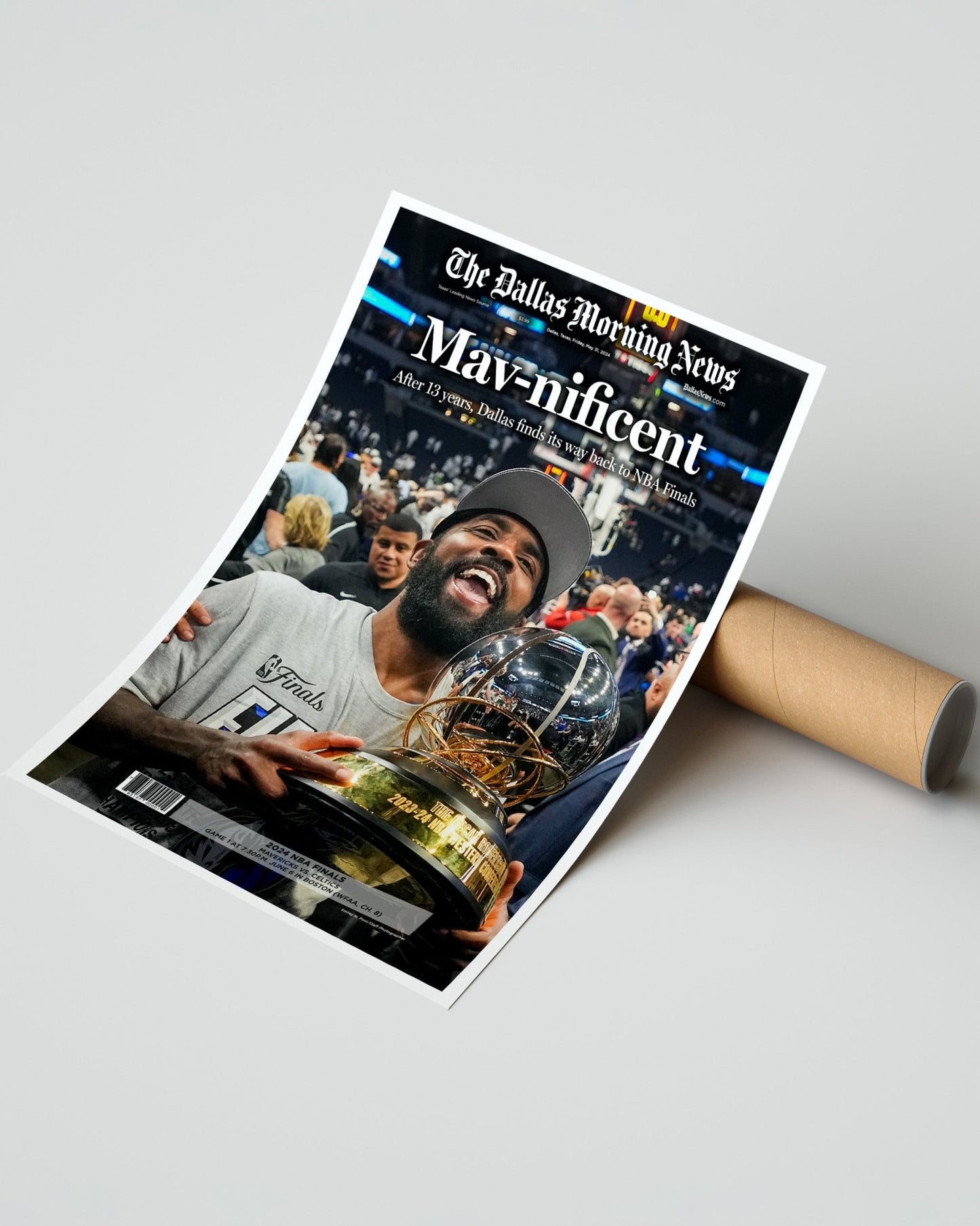 2024 Dallas Mavericks Western Conference Champions Commemorative Newspaper - Mavnificent - Title Game Frames