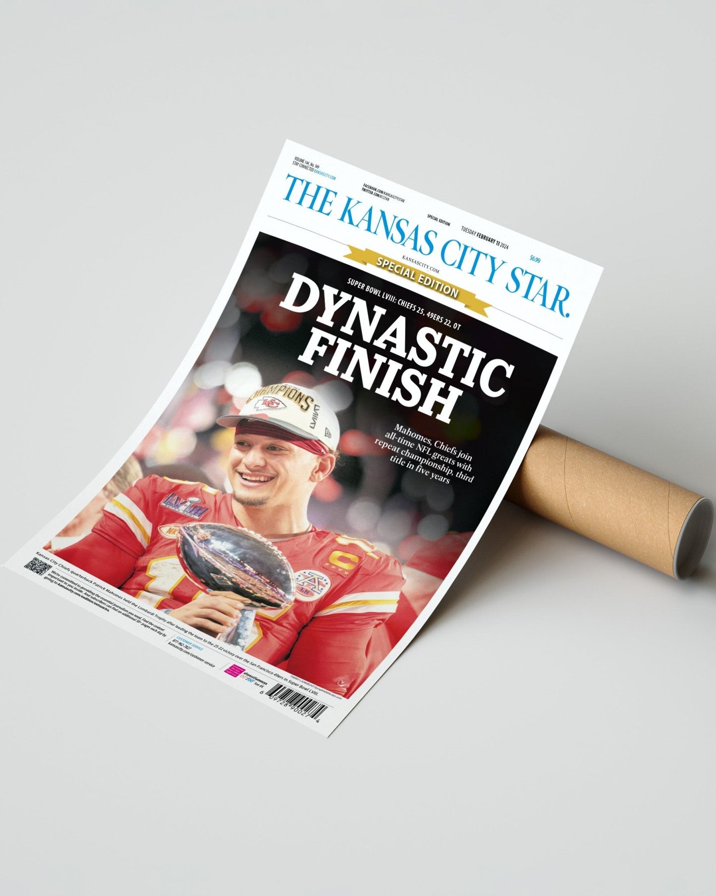 2024 Special Edition: Kansas City Chiefs Super Bowl LVIII 'DYNASTIC FINISH' - Title Game Frames