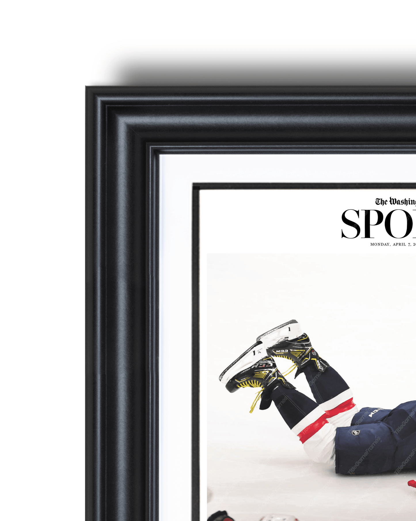 2025 Alex Ovechkin Breaks NHL Goal Record: '895 Goals' Framed Newspaper - TitleGameFrames.com