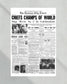 1970 Kansas City Chiefs Super Bowl Champions Framed Front Page Newspaper Print - TitleGameFrames.com