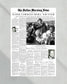 1972 Dallas Cowboys Super Bowl VI Champions Framed Front Page Newspaper Print - Title Game Frames