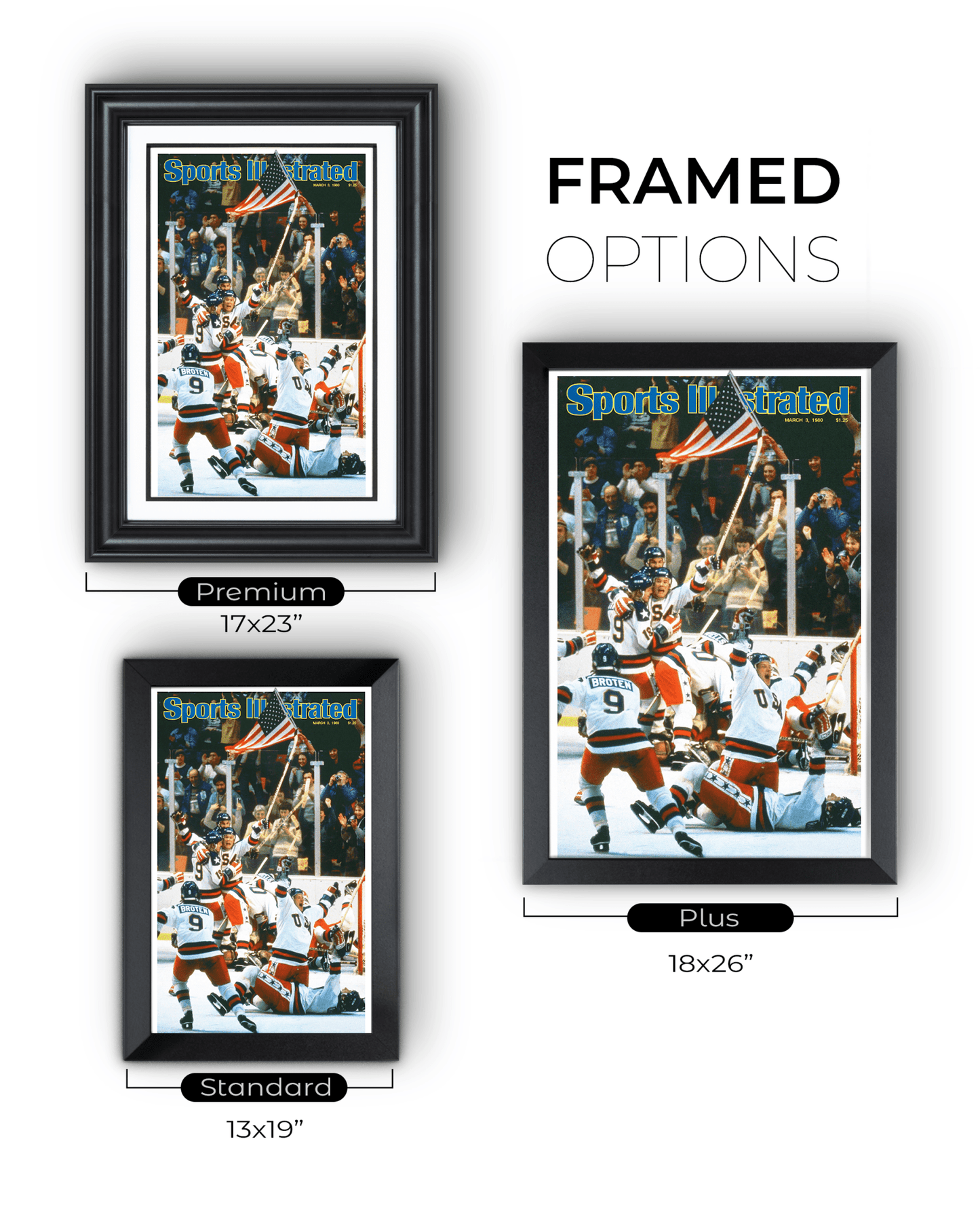 1980 Team USA Hockey “Miracle on Ice” Olympic Gold Celebration Vintage Cover Print - TitleGameFrames.com
