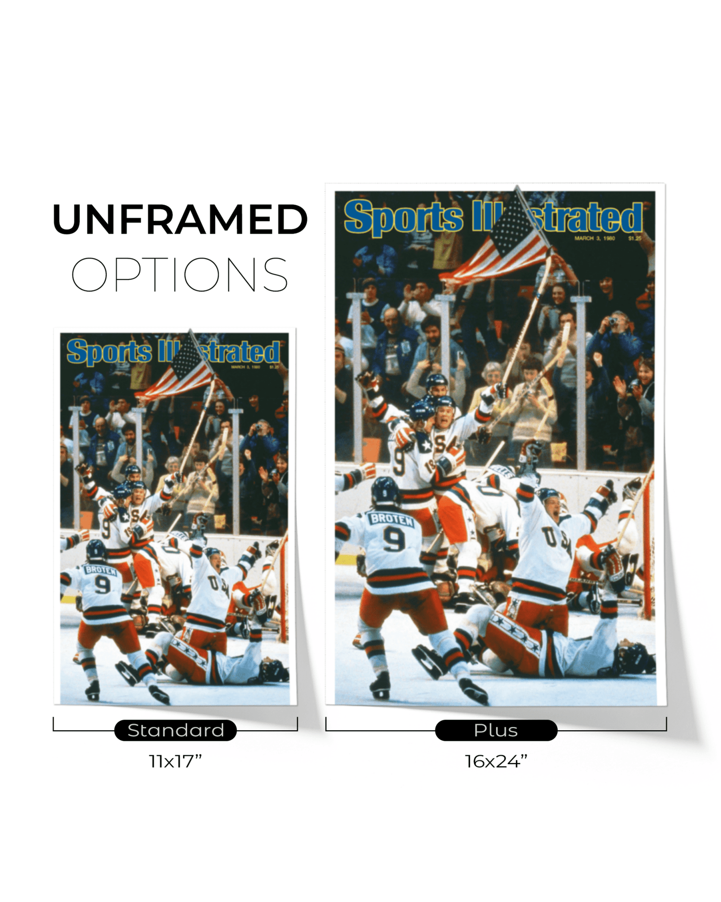 1980 Team USA Hockey “Miracle on Ice” Olympic Gold Celebration Vintage Cover Print - TitleGameFrames.com