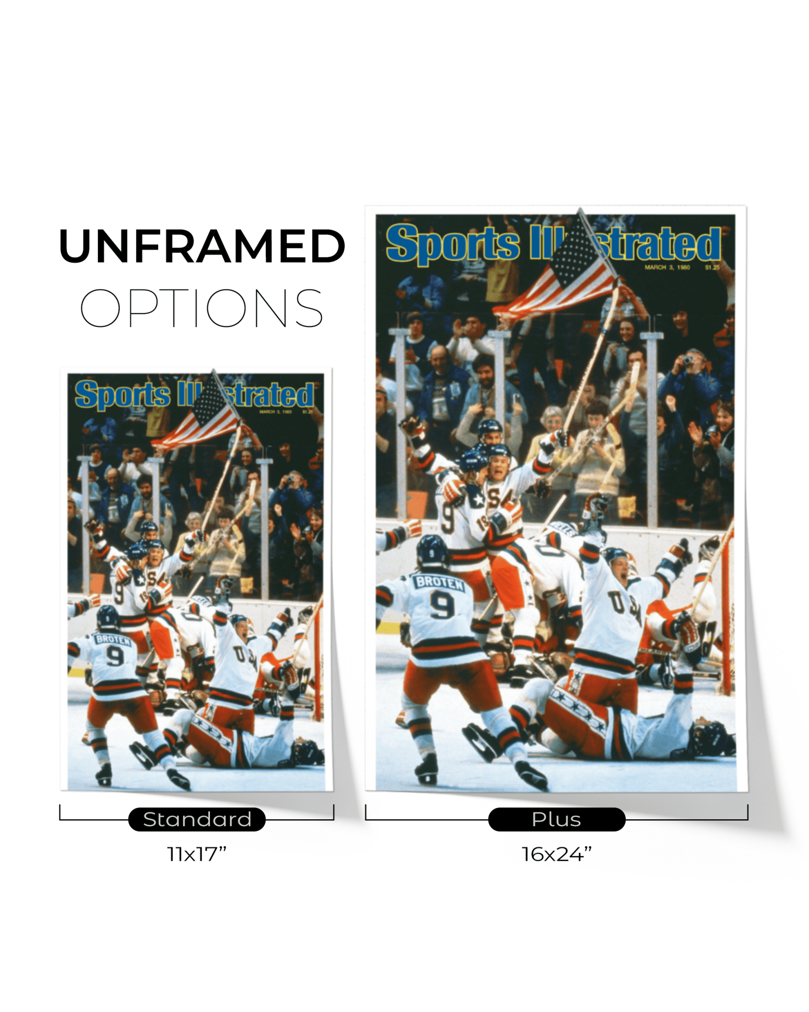 1980 Team USA Hockey “Miracle on Ice” Olympic Gold Celebration Vintage Cover Print - TitleGameFrames.com