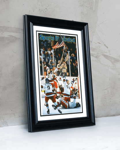 1980 Team USA Hockey “Miracle on Ice” Olympic Gold Celebration Vintage Cover Print - TitleGameFrames.com