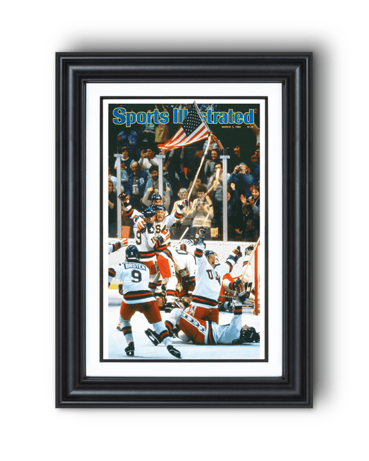 1980 Team USA Hockey “Miracle on Ice” Olympic Gold Celebration Vintage Cover Print - TitleGameFrames.com