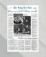 1982 North Carolina Tar Heels NCAA College Basketball Champions Framed Front Page Newspaper Print - Title Game Frames