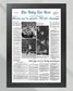 1982 North Carolina Tar Heels NCAA College Basketball Champions Framed Front Page Newspaper Print - Title Game Frames
