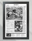1984 Los Angeles Raiders Super Bowl XVIII Champions Framed Front Page Newspaper Print - Title Game Frames