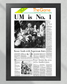 1984 Miami Hurricanes Football "UM is No 1" National Championship Framed Newspaper - TitleGameFrames.com