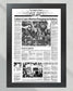 1985 Los Angeles Lakers NBA Champion Framed Front Page Newspaper Print - Title Game Frames
