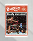1986 Mike Tyson Defeats Trevor Berbick to become the Youngest Heavyweight Champion Front Page Newspaper Print - Title Game Frames