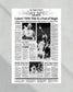 1987 Los Angeles Lakers NBA Champion Framed Front Page Newspaper Print - Title Game Frames