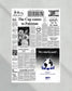1992 Pakistan's Historic Cricket World Cup Victory Framed Newspaper - Title Game Frames
