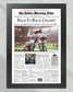 1994 Dallas Cowboys Back to Back Super Bowl Champions Framed Front Page Newspaper Print - Title Game Frames