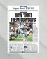 1994 Dallas Cowboys Super Bowl Champion Framed Newspaper Cover Print Cowboy Stadium - Title Game Frames