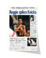 1994 Indiana Pacers “Reggie Spikes Knicks” The Original Choke Sign Framed Newspaper - TitleGameFrames.com
