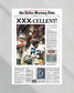 1996 Dallas Cowboys Super Bowl Champion Framed Newspaper Front Page Print - Title Game Frames