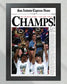 1999 San Antonio Spurs Framed Newspaper Cover Print David Robinson and Tim Duncan - Title Game Frames