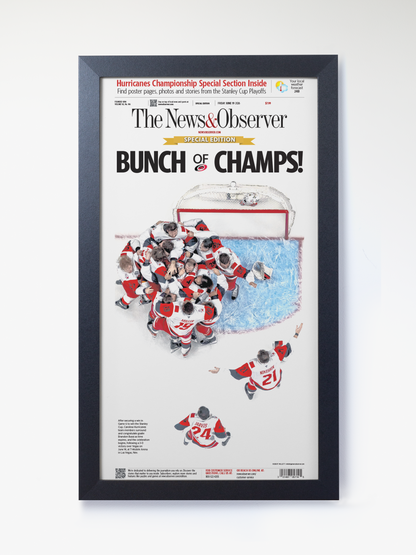 2026 Carolina Hurricanes “Bunch of Champs!” Stanley Cup Special Edition Newspaper