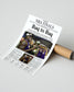 2001 Los Angeles Lakers NBA Champion Framed Front Page Newspaper Print - TitleGameFrames.com