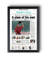 2001 Tiger Woods Masters Champion 'A slam of his own' Framed Newspaper - TitleGameFrames.com