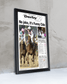 2003 Kentucky Derby "No Joke, Its Funny Cide" Winner Framed Newspaper - TitleGameFrames.com