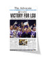 2003 LSU Tigers NCAA College Football National Champions Framed Front Page Newspaper Print - TitleGameFrames.com