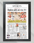 2005 John’s Hopkins LAX Championship Framed Front Page Newspaper Print - TitleGameFrames.com