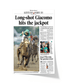 2005 Kentucky Derby “Long - Shot Giacomo Hits the Jackpot” Winner Framed Front Page Newspaper - TitleGameFrames.com