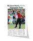 2005 Tiger Woods Masters Champion 'Fantastic Four' Framed Newspaper - TitleGameFrames.com