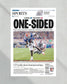 2006 Florida Gators College Football Champions 'One Sided' Framed Newspaper - TitleGameFrames.com
