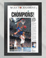 2006 Florida Gators NCAA Basketball 'CHAMPIONS! Framed Newspaper - TitleGameFrames.com