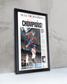 2006 Florida Gators NCAA College Basketball 'CHOMPIONS!' Framed Newspaper - TitleGameFrames.com