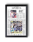2006 Kobe Bryant 81 Point Game Framed Newspaper Front Page Print - Title Game Frames