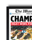 2006 Miami Heat NBA Champion Framed Newspaper Front Page Newspaper Print Pat Riley Dwyane Wade - Title Game Frames