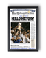 2007 Florida Gators NCAA Basketball Champions 'HELLO HISTORY!' Framed Newspaper - TitleGameFrames.com