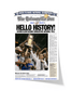 2007 Florida Gators NCAA Basketball Champions 'HELLO HISTORY!' Framed Newspaper - TitleGameFrames.com