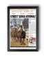 2007 Kentucky Derby "STREET SENSE - ATIONAL!" Street Sense Winner Framed Newspaper - TitleGameFrames.com