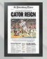 2008 Florida Gators NCAA College Football National Champions Framed Front Page Newspaper Print - TitleGameFrames.com