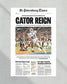 2008 Florida Gators NCAA College Football National Champions Framed Front Page Newspaper Print - TitleGameFrames.com