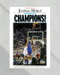 2008 Kansas Jayhawks NCAA College Basketball Champions Framed Front Page Newspaper Print Mario Chalmers - TitleGameFrames.com