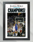 2008 Kansas Jayhawks NCAA College Basketball Champions Framed Front Page Newspaper Print Mario Chalmers - TitleGameFrames.com